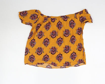 Matalan Womens Multicoloured Paisley  Basic Blouse Size 12