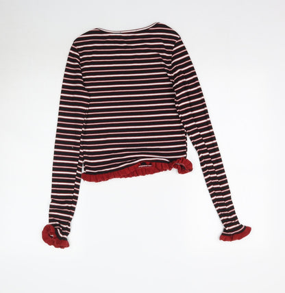 Primark Womens Multicoloured Striped  Basic T-Shirt Size XS
