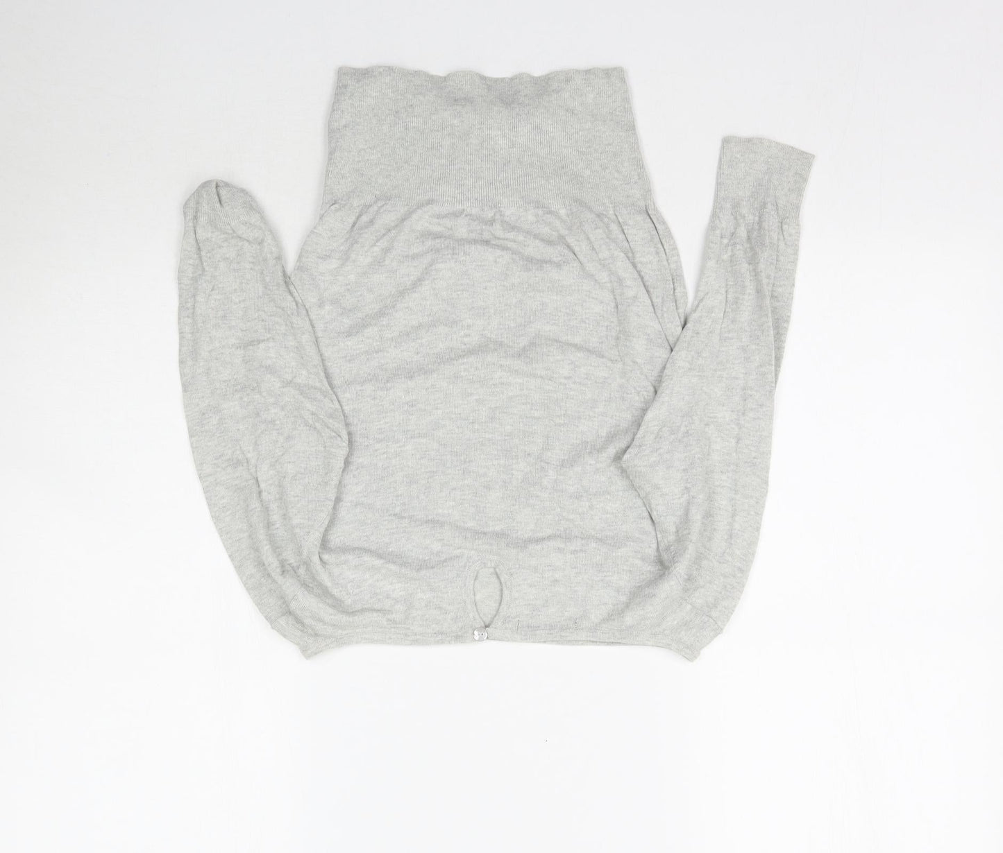 Preworn Womens Grey  Knit Basic Blouse Size S