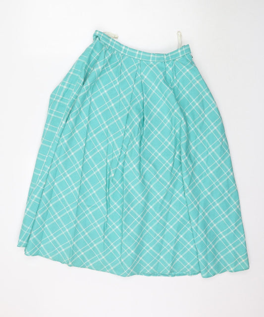 Whim! Womens Green   A-Line Skirt Size 14  - Mint Green / Blue