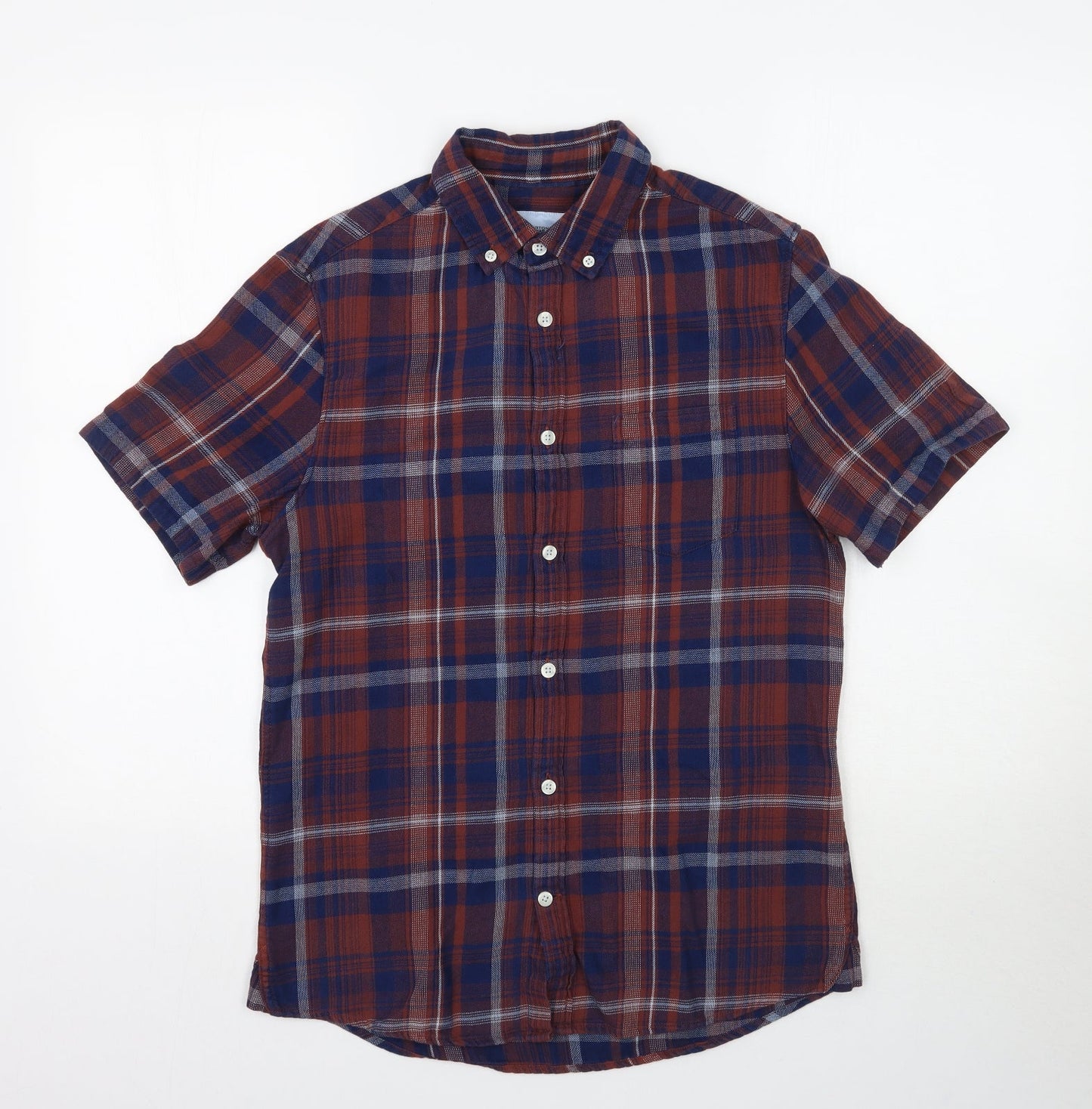 Burton Mens Multicoloured Plaid   Button-Up Size S