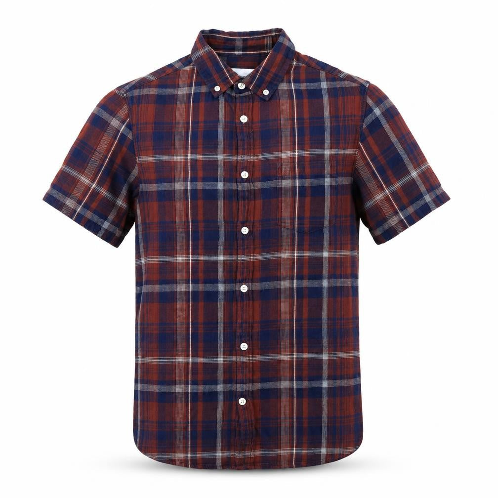 Burton Mens Multicoloured Plaid   Button-Up Size S