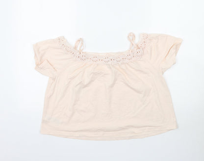 New Look Womens Pink   Basic Blouse Size 10