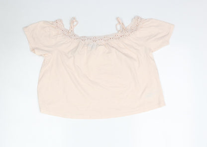 New Look Womens Pink   Basic Blouse Size 10