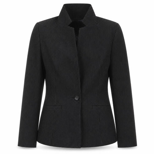 Papaya Womens Black Striped  Jacket  Size 14