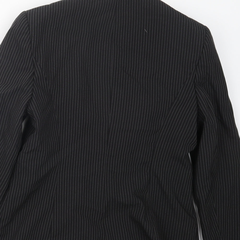 Papaya Womens Black Striped  Jacket  Size 14