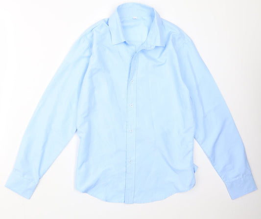 Preworn Mens Blue    Button-Up Size L