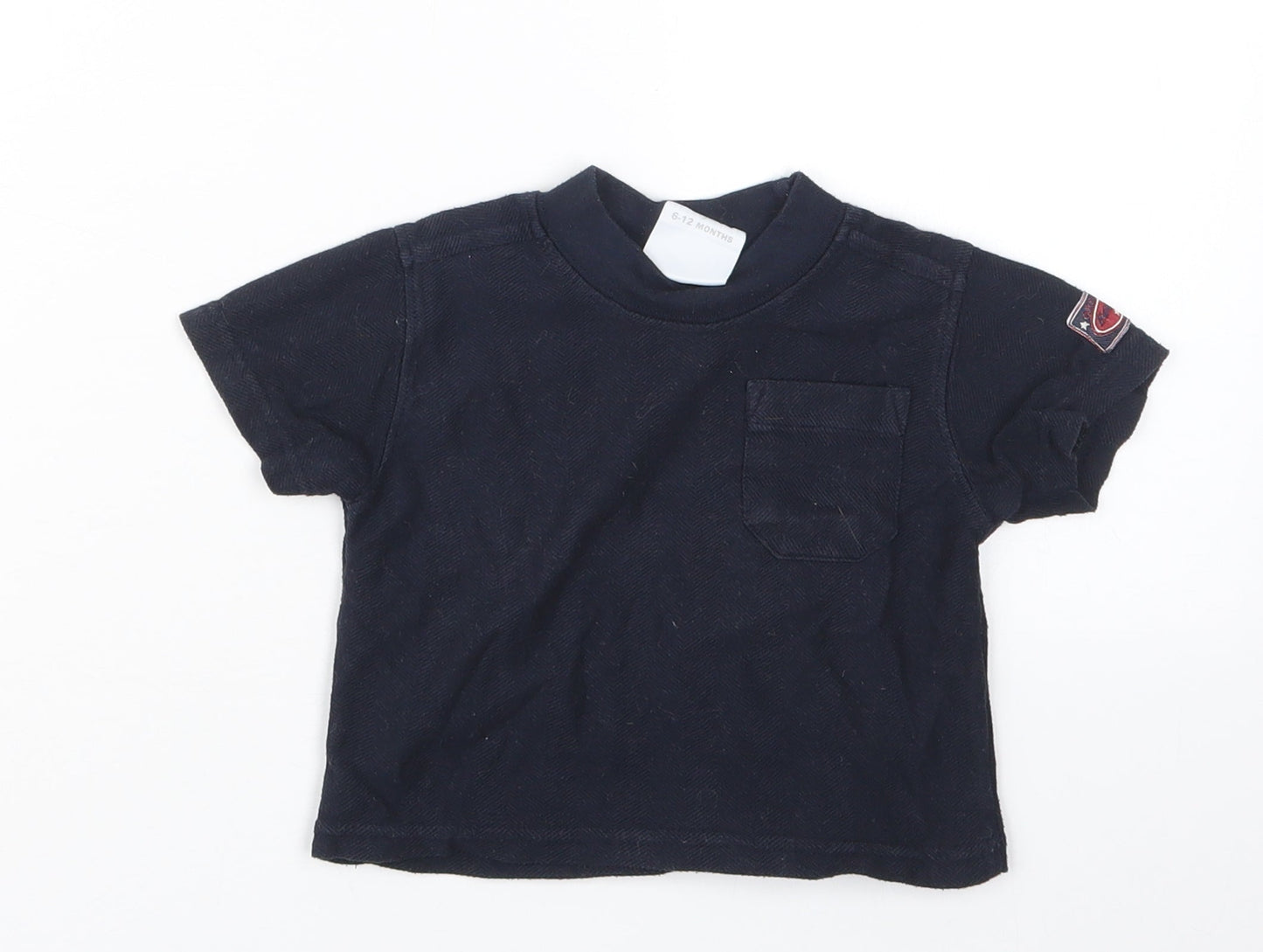Preworn Boys Blue   Basic T-Shirt Size 6-9 Months