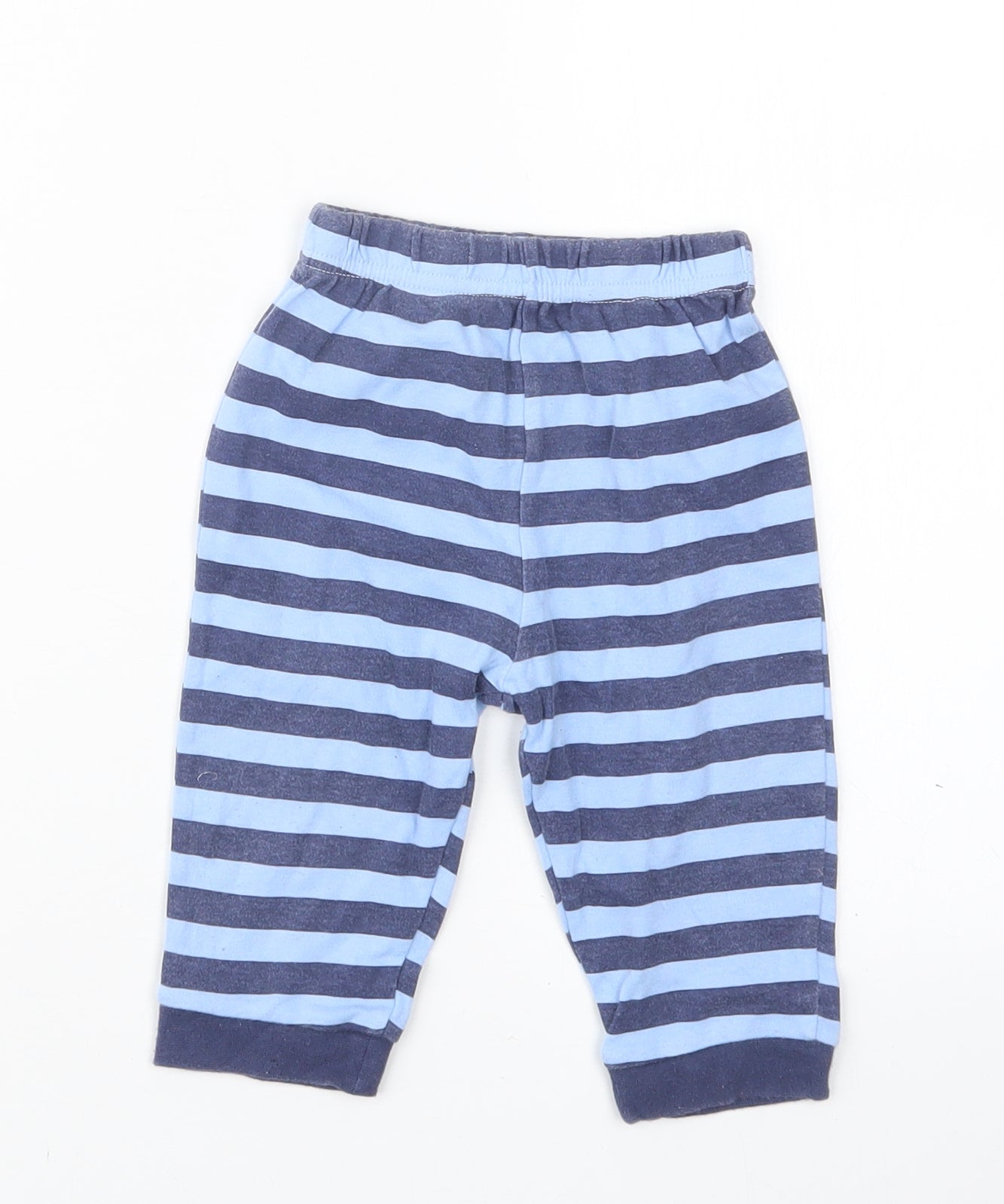 George Boys Blue Striped  Capri Pyjama Pants Size 6-9 Months