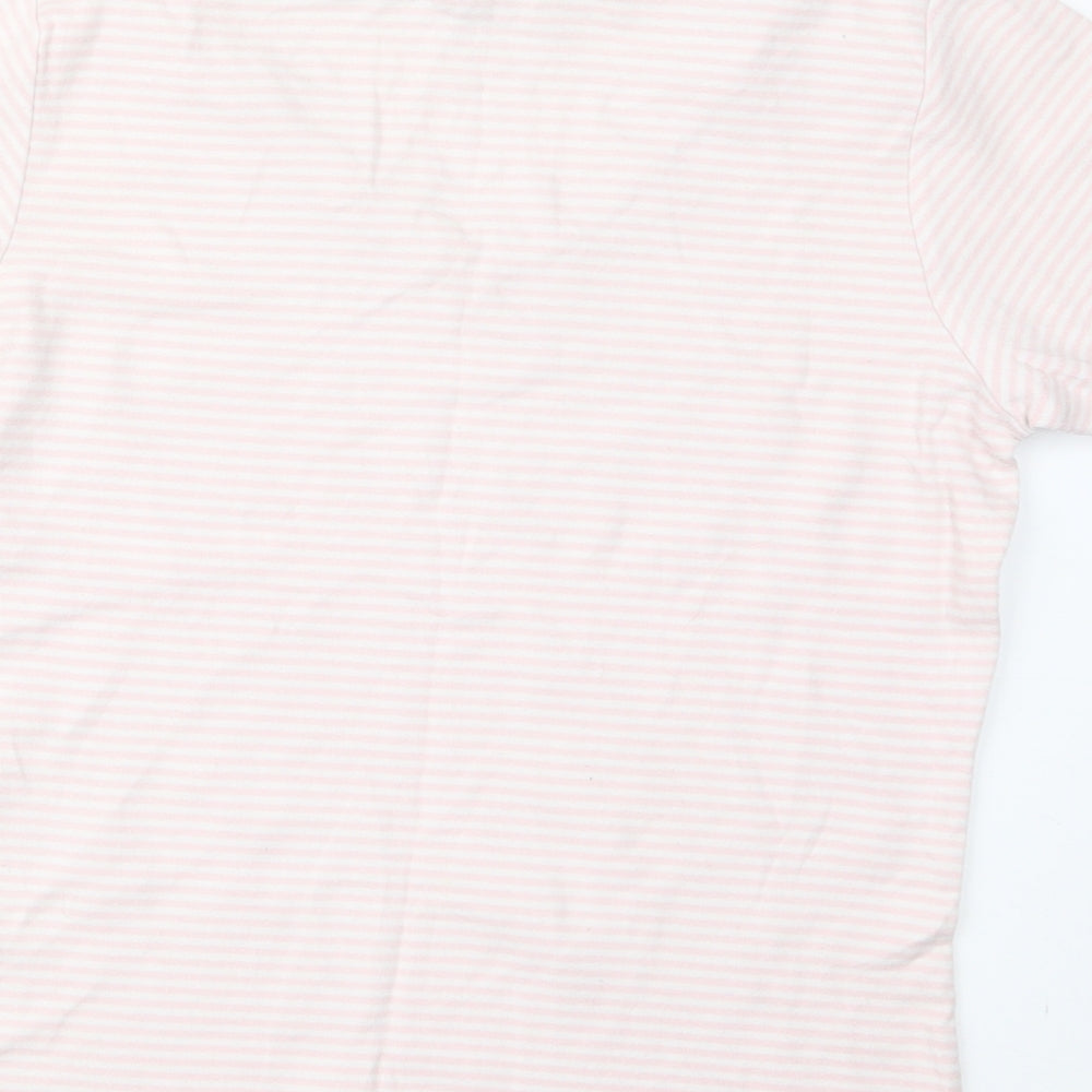 Hawkshead Womens Pink Striped  Basic T-Shirt Size 14