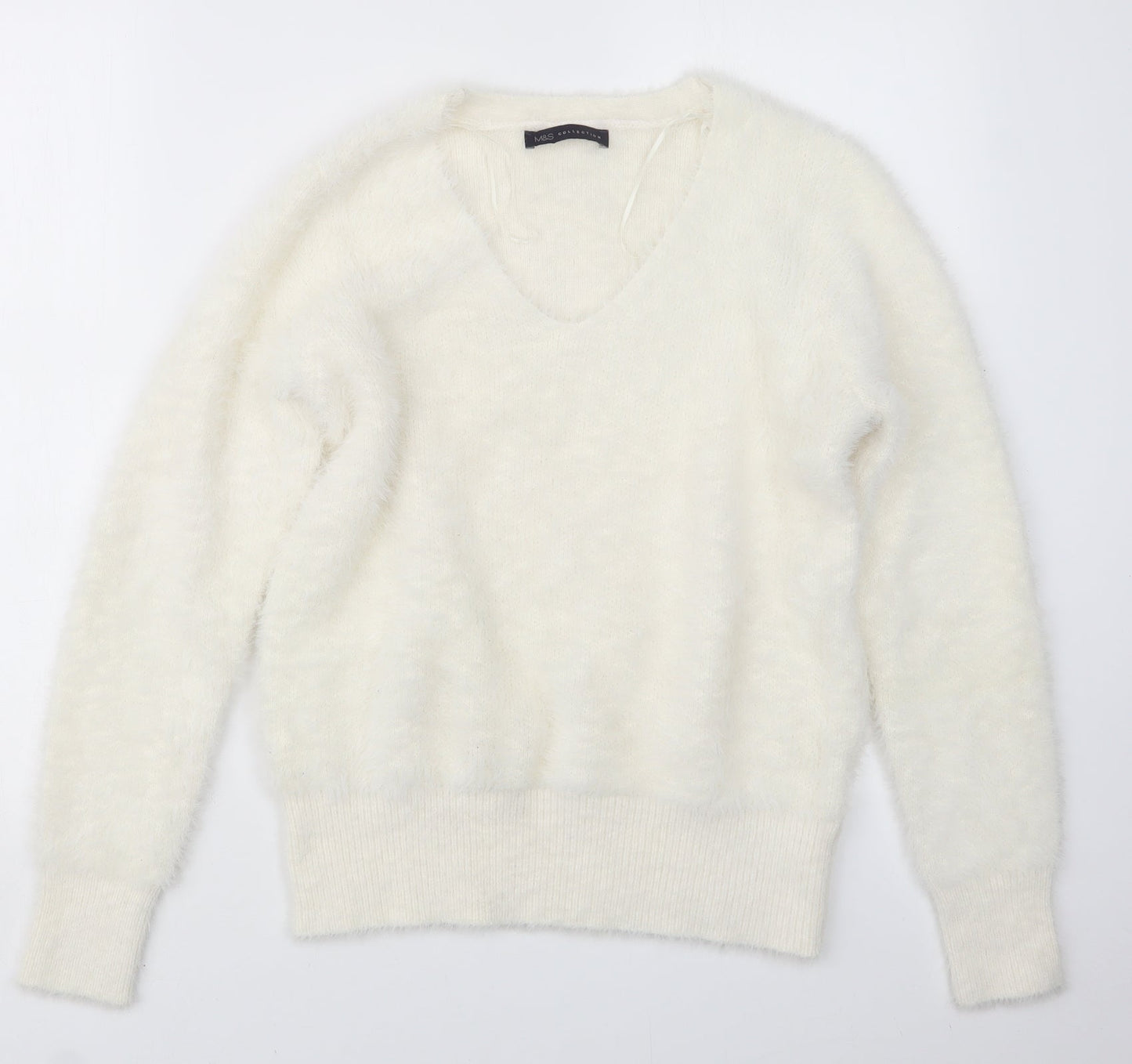 Marks and Spencer Womens Ivory   Pullover Jumper Size M