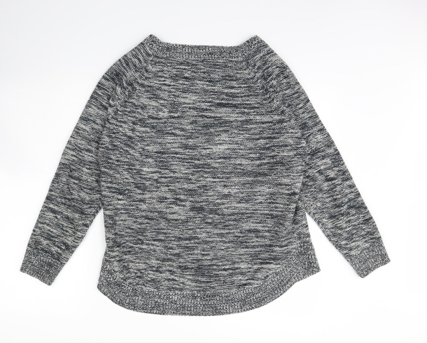 Originals Knitwear Womens Grey Herringbone  Pullover Jumper Size M
