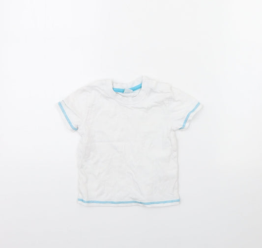 Disney Baby White   Basic T-Shirt Size 12 Months