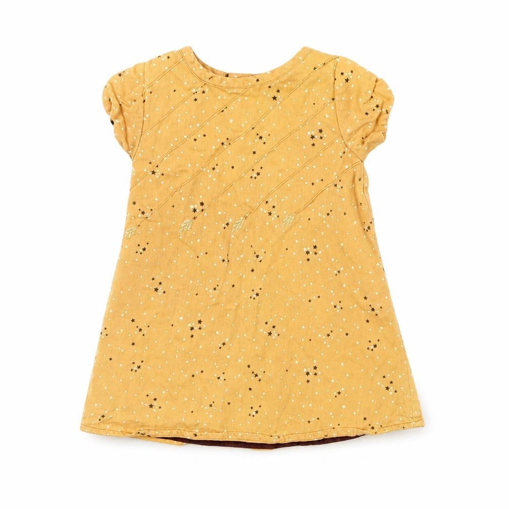 Preworn Girls Brown Polka Dot  Tank Dress  Size 12 Months
