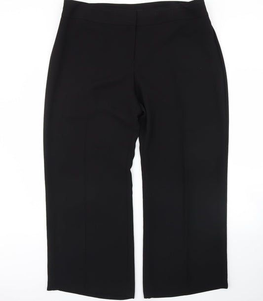 M&s Womens Black   Dress Pants Trousers Size 20 L30 in
