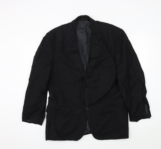 Preworn Mens Black   Jacket Suit Size L