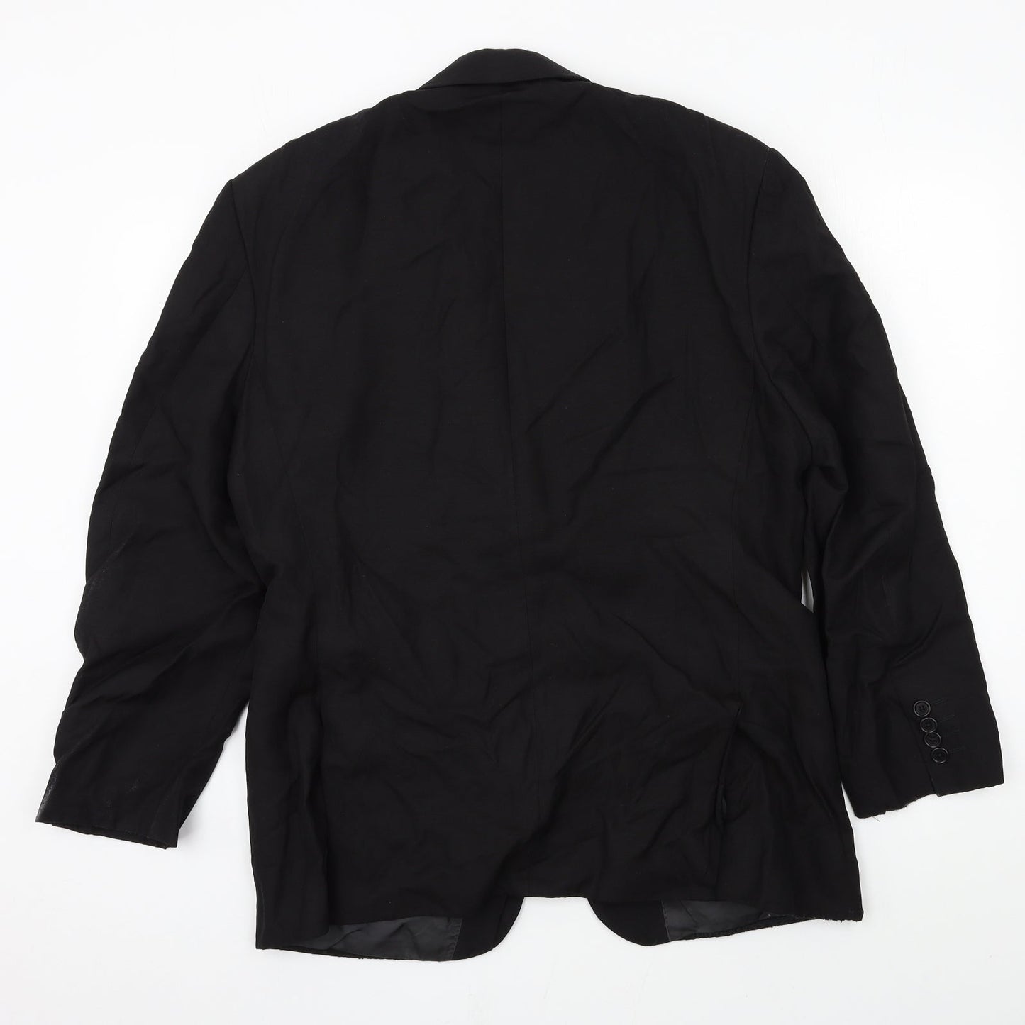 Preworn Mens Black   Jacket Suit Size L