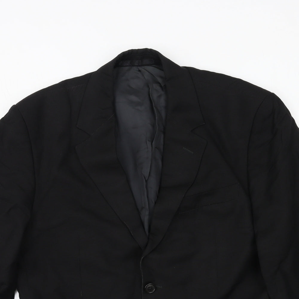 Preworn Mens Black   Jacket Suit Size L