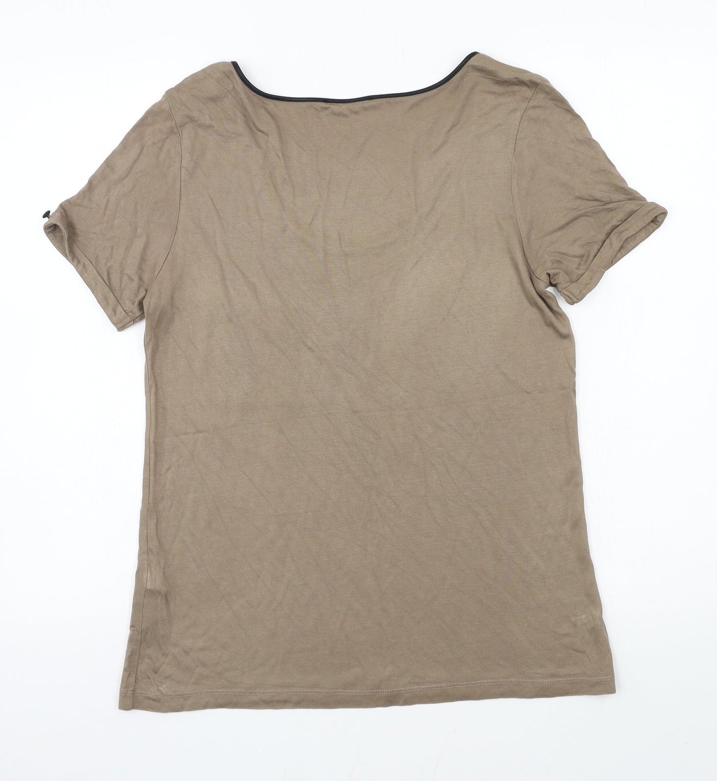 Marks and Spencer Womens Brown   Basic T-Shirt Size 12