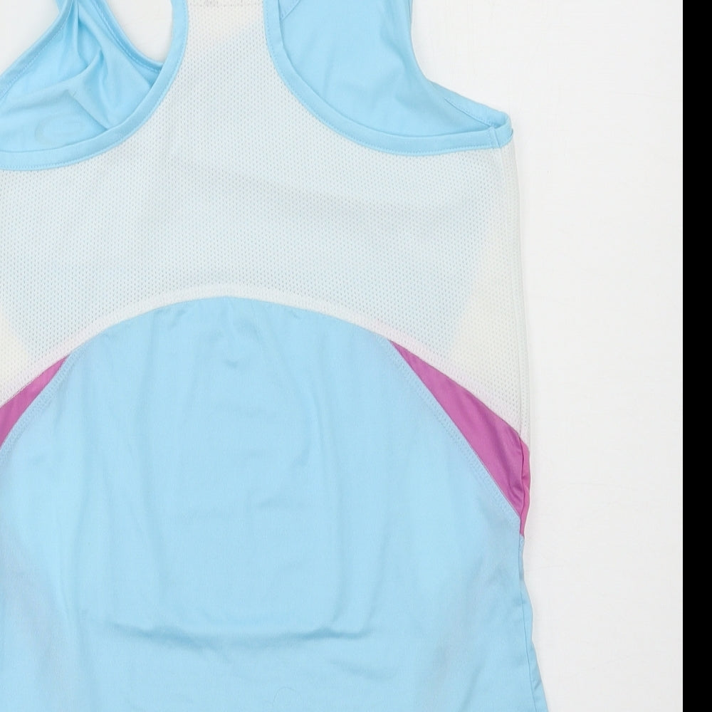 Crane Womens Blue  Jersey Basic Tank Size 8