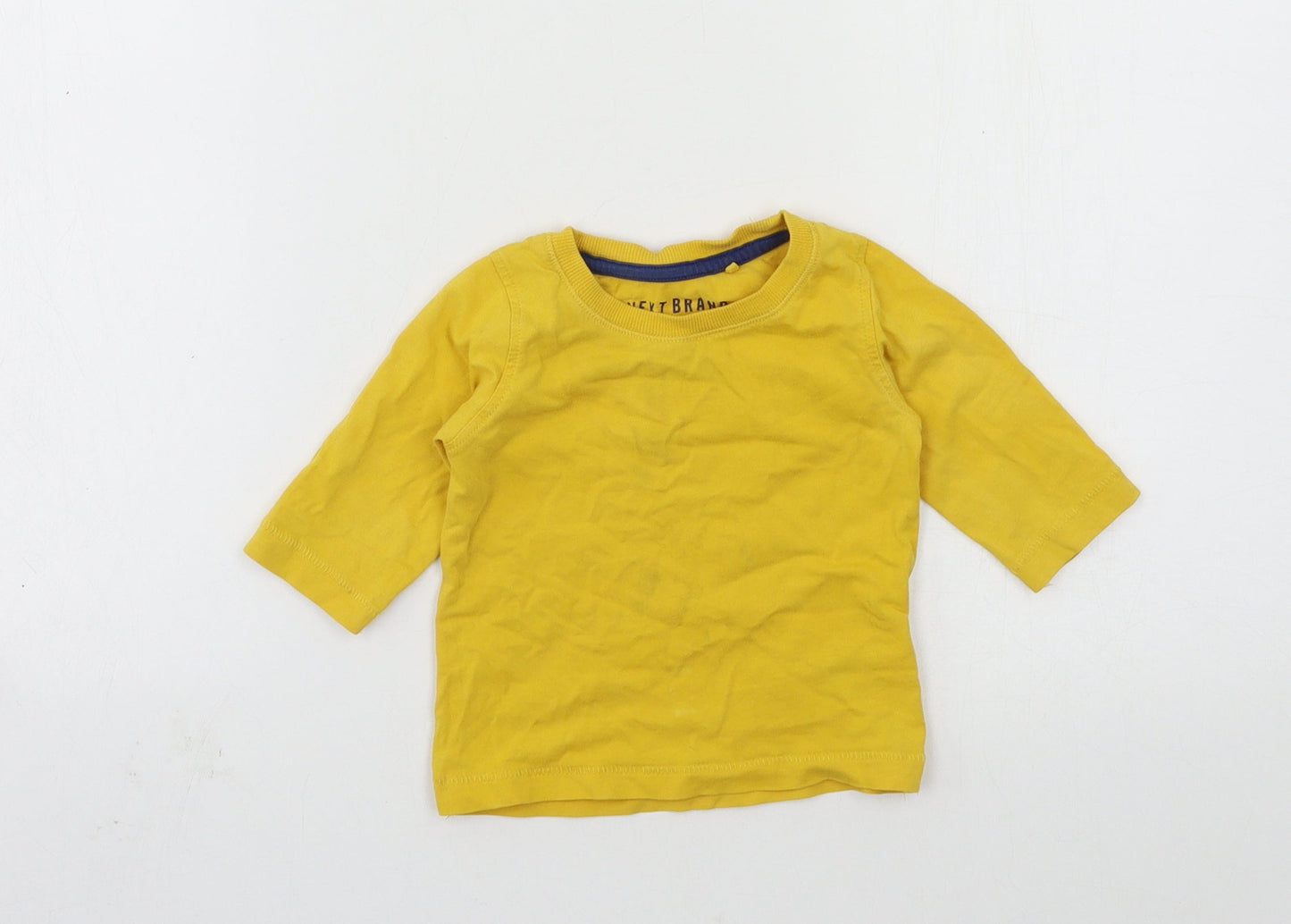NEXT Boys Yellow  Jersey Basic T-Shirt Size 3-6 Months