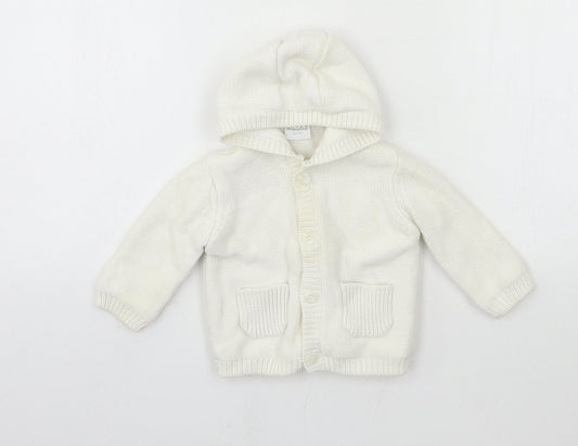 Mini Club Baby White  Knit Jacket  Size 3-6 Months