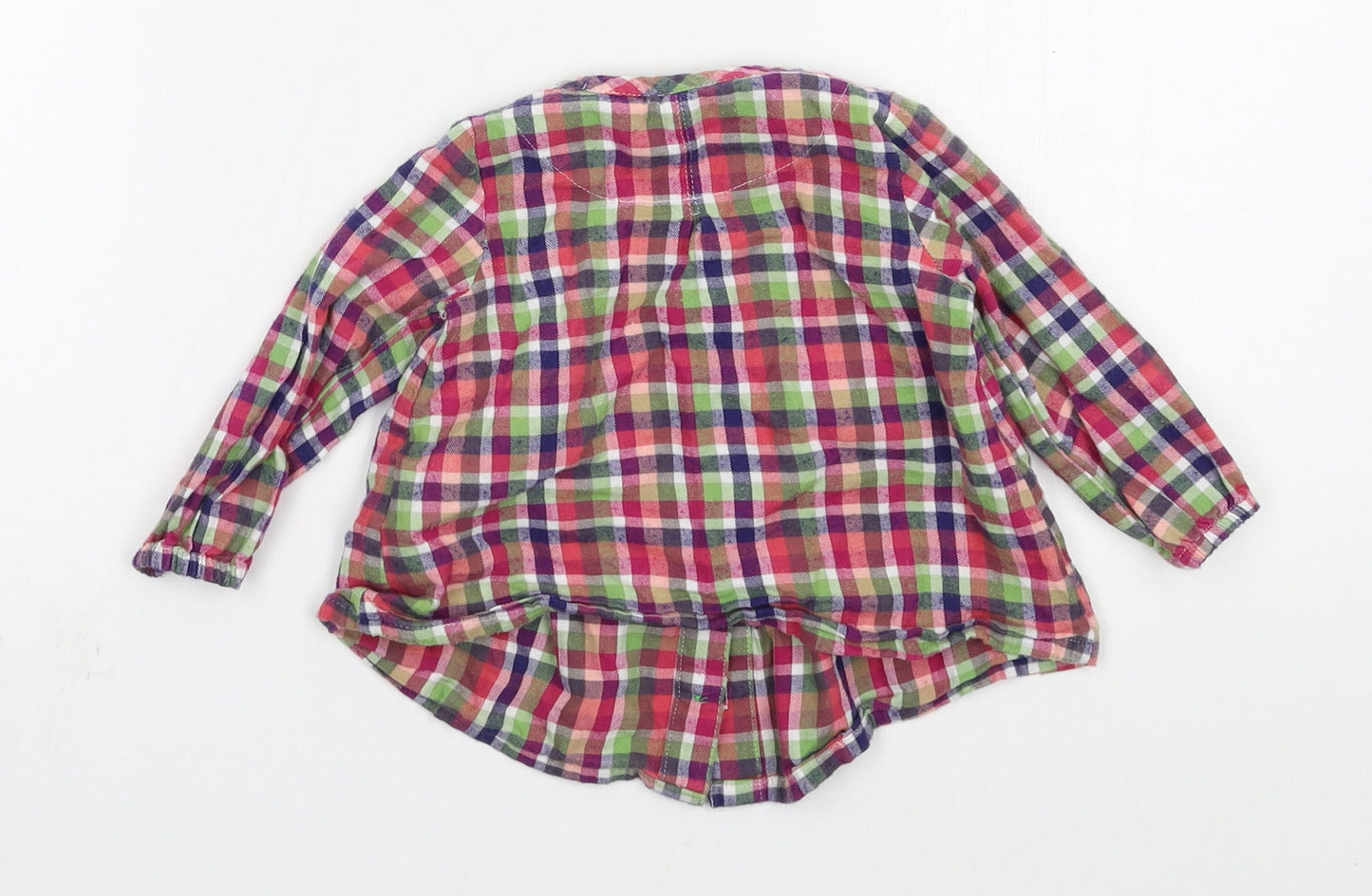 Marks and Spencer Girls Multicoloured Check  Basic Button-Up Size 3-6 Months