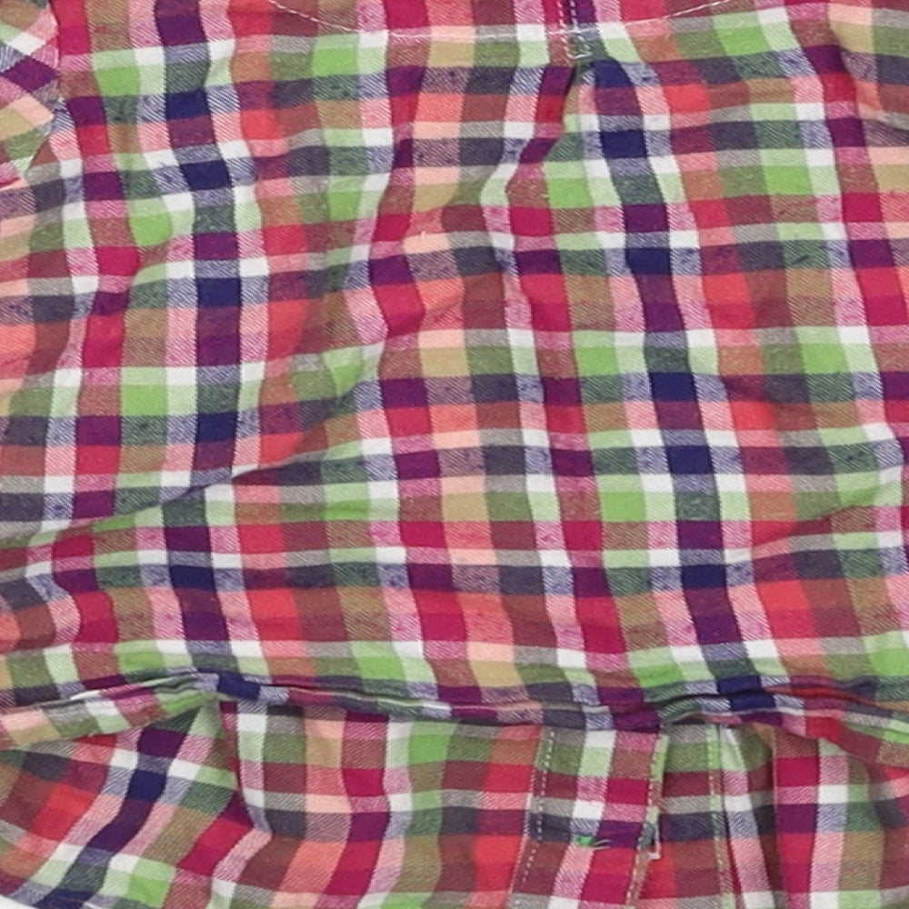 Marks and Spencer Girls Multicoloured Check  Basic Button-Up Size 3-6 Months