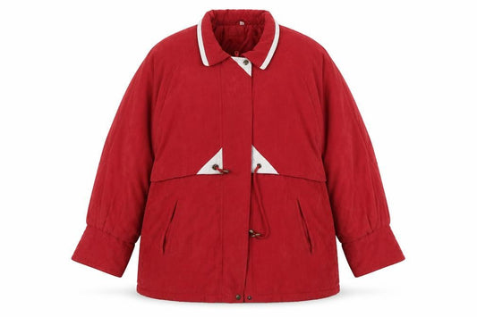 Preworn Womens Red   Puffer Jacket Coat Size 20