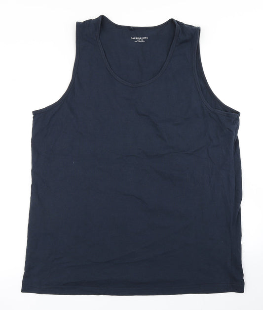 Capsule Mens Blue    T-Shirt Size XL  - Tank