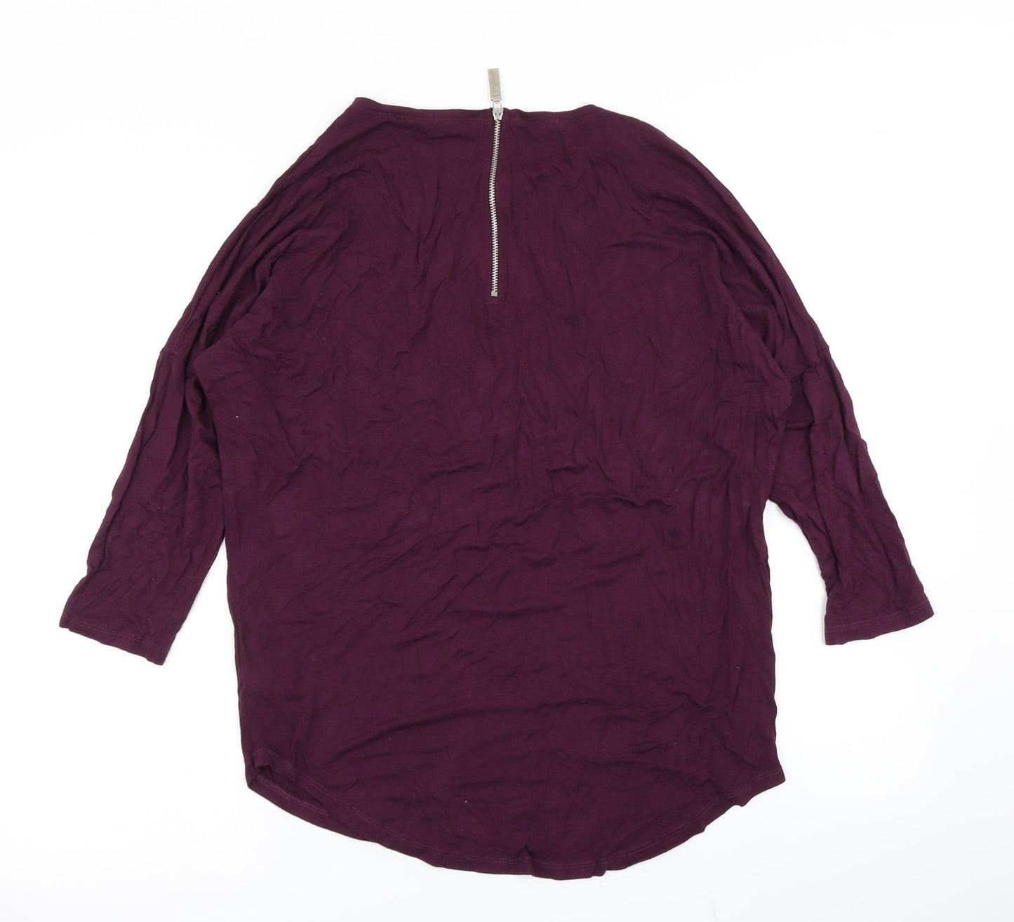 Select Womens Purple   Basic T-Shirt Size 10