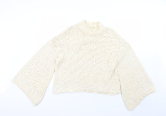 Topshop Womens Beige   Pullover Jumper Size 8
