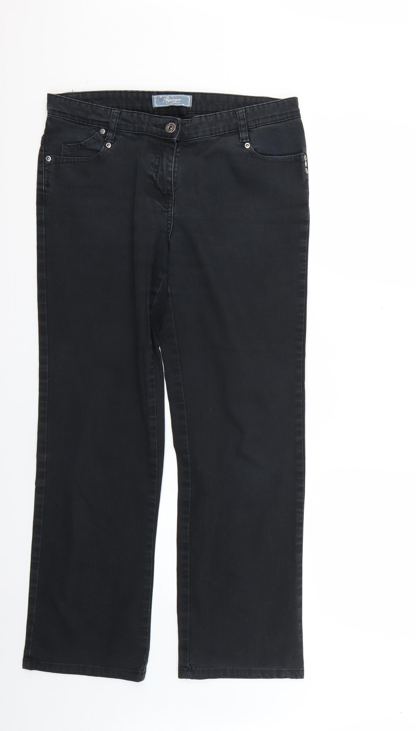 Papaya Womens Black   Skinny Jeans Size 10 L27 in