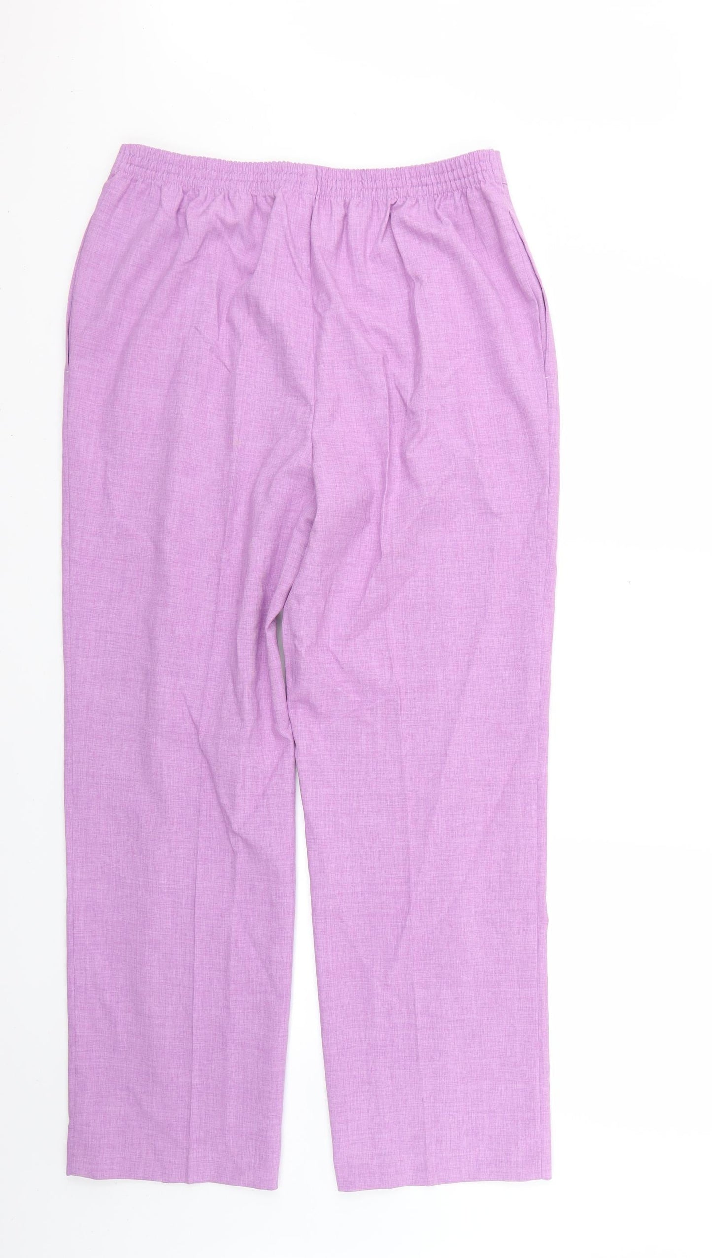 Marks and Spencer Womens Purple   Trousers  Size 14 L26 in