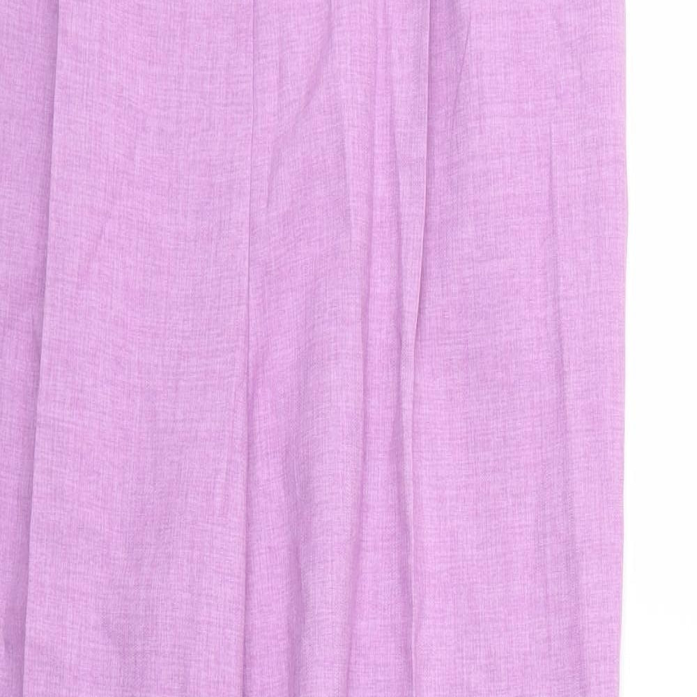 Marks and Spencer Womens Purple   Trousers  Size 14 L26 in