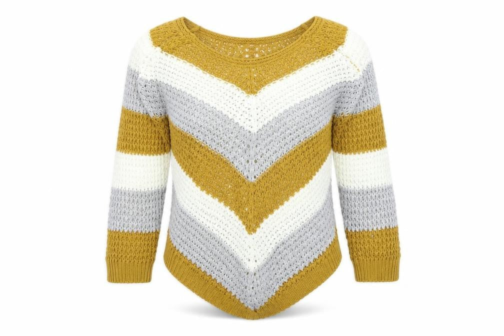 Quiz Womens Multicoloured Striped  Pullover Jumper Size S