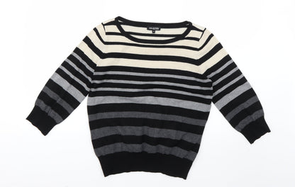 Preloved the collection Womens Multicoloured Striped  Pullover Jumper Size 16 - Front