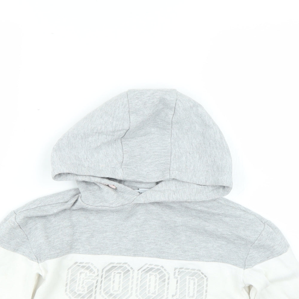 Primark Girls Multicoloured Colourblock  Pullover Hoodie Size 5-6 Years