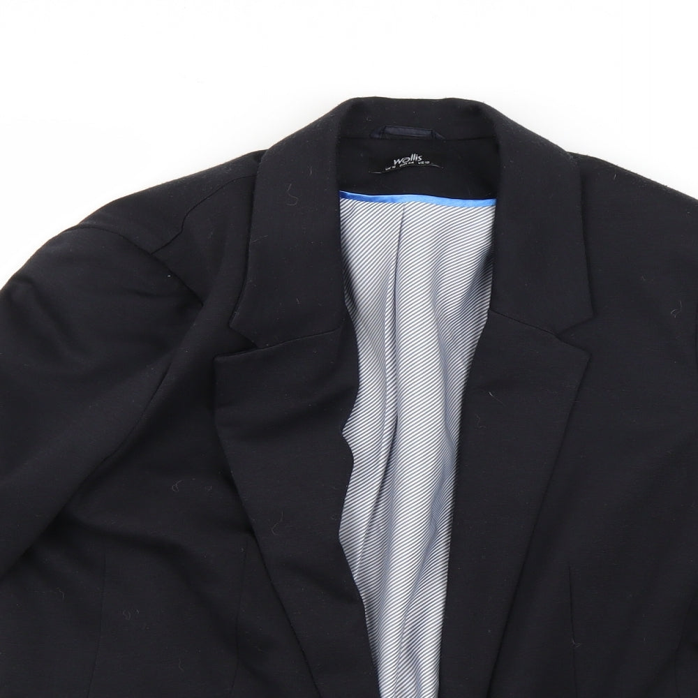 Wallis Womens Blue   Jacket Blazer Size 16