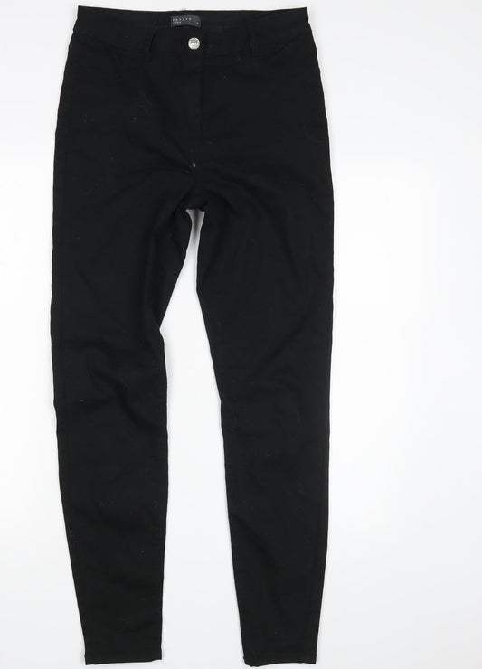 Papaya Womens Black  Denim Skinny Jeans Size 10 L29 in
