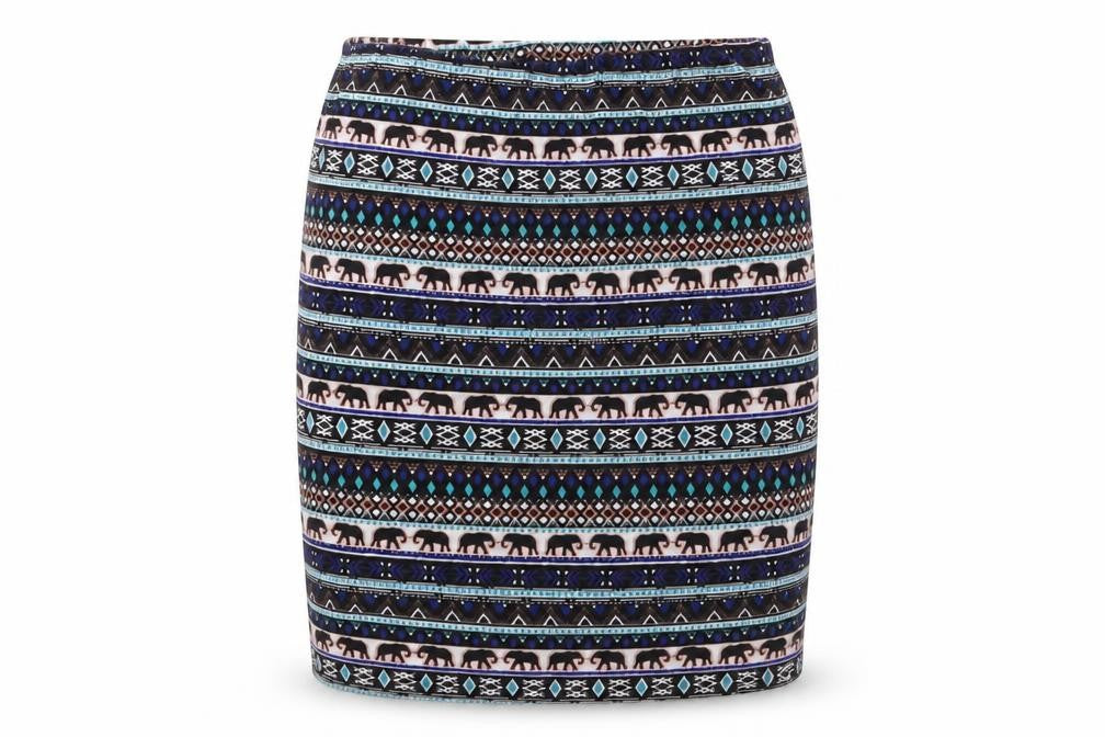 New Look Girls Multicoloured Argyle/Diamond  Straight & Pencil Skirt Size 14-15 Years