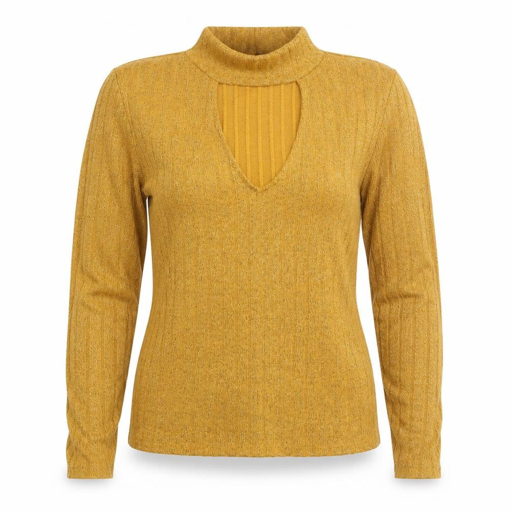 H&M Womens Gold   Pullover Sweatshirt Size S