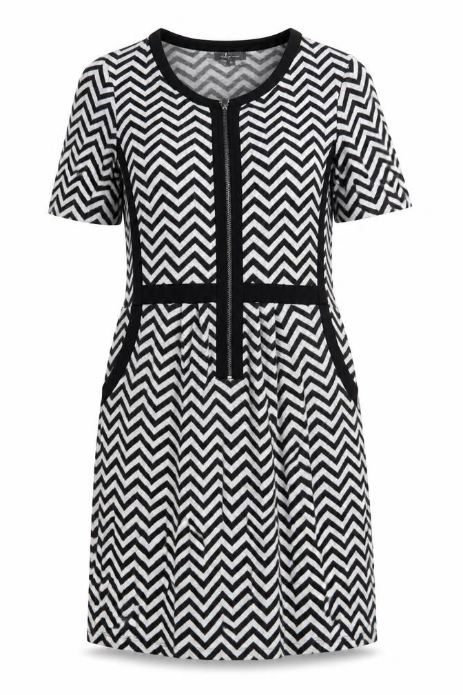 Pied A Terre Womens Black Argyle/Diamond  A-Line  Size 12