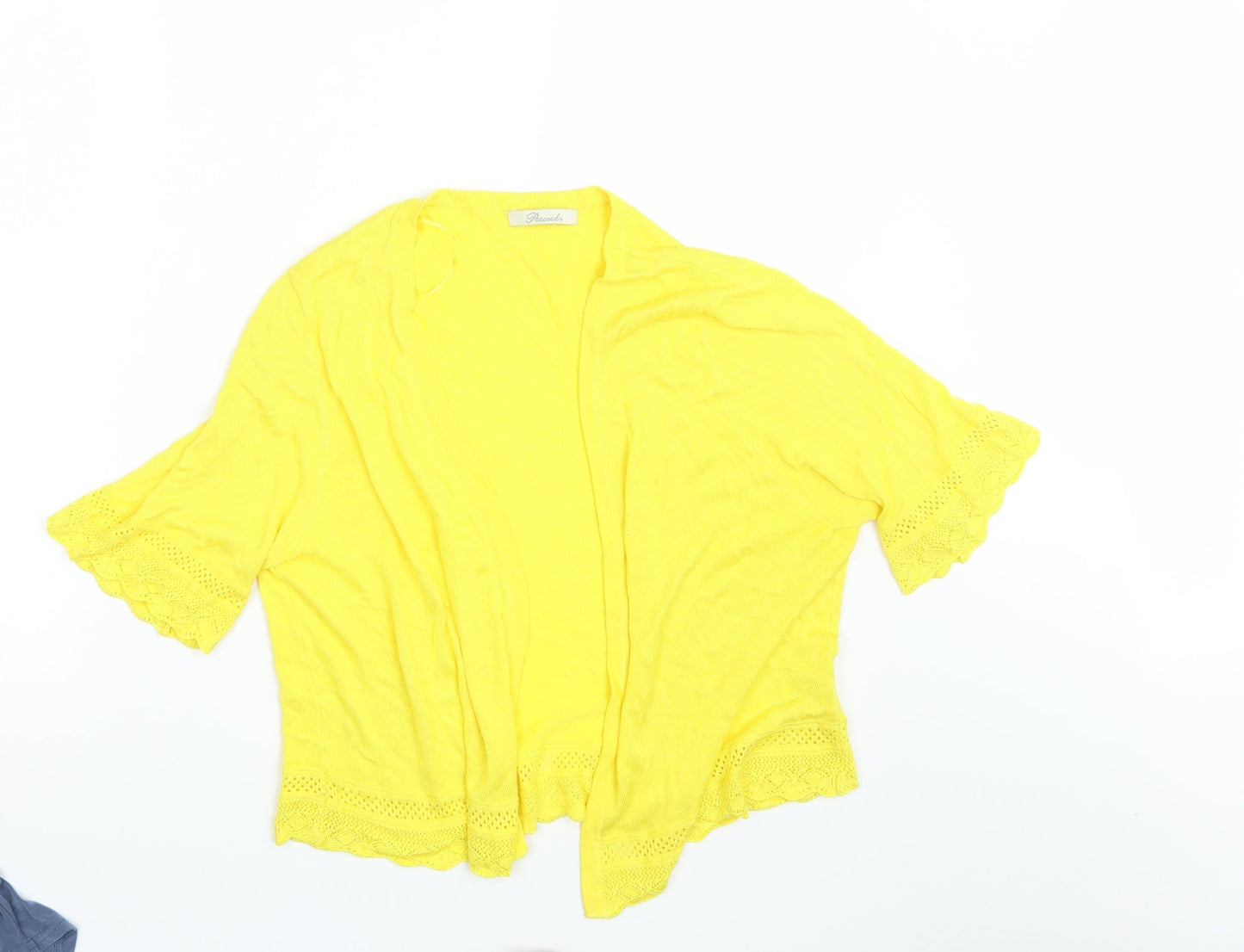 Peacocks Womens Yellow   Wrap Jumper Size 20