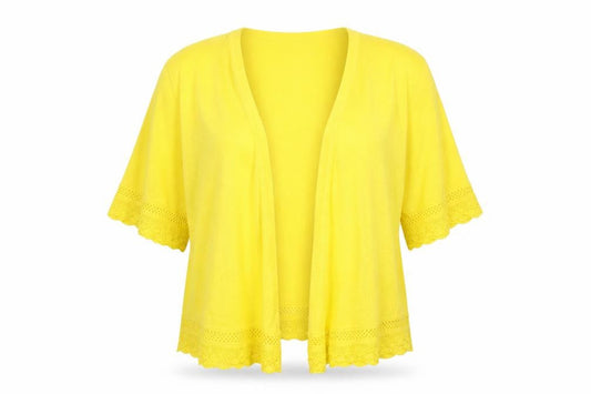 Peacocks Womens Yellow   Wrap Jumper Size 20