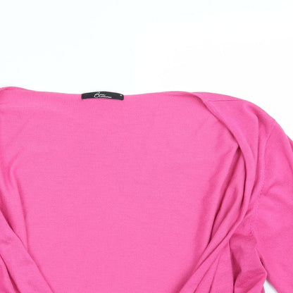 Preloved Bm Collection Womens Pink   Wrap Jumper Size M - Detail