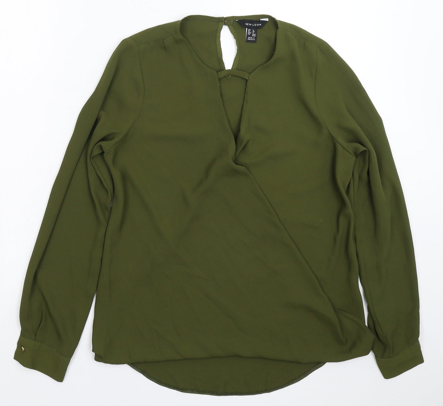 New Look Womens Green   Basic Blouse Size 8