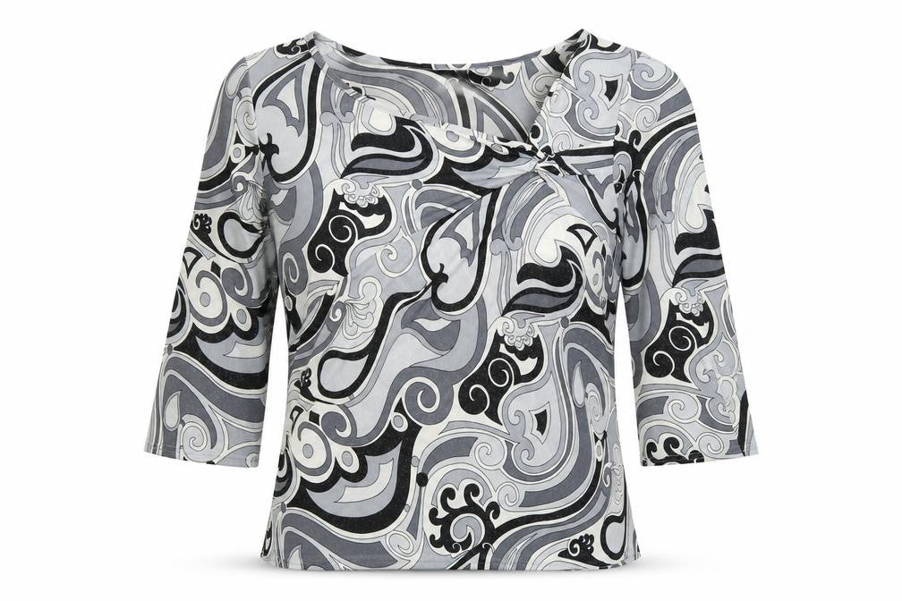 Roman Womens Multicoloured  Satin Basic Blouse Size L