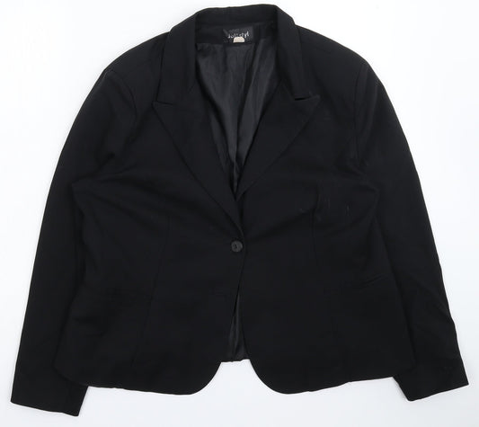 JOL Styl Womens Black   Jacket Suit Jacket Size 16