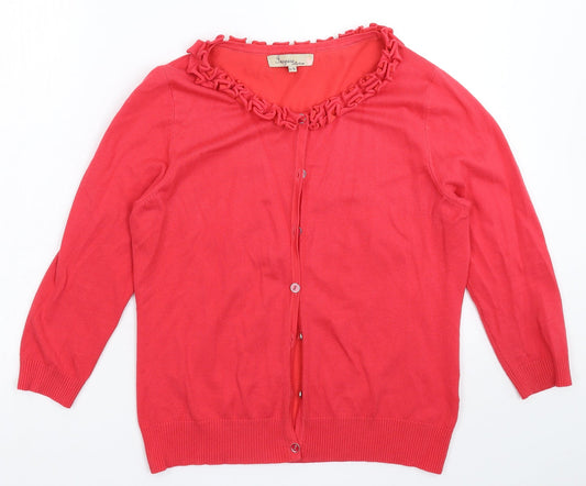Inspire Womens Pink  Knit Cardigan Jumper Size M